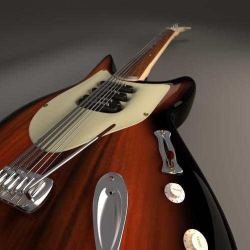 Electric Guitar with Tremolo preview image